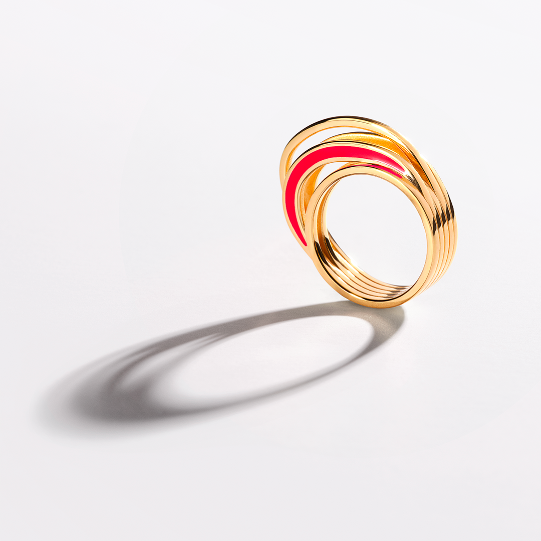 ITO RING 5 RINGS - RED LINE