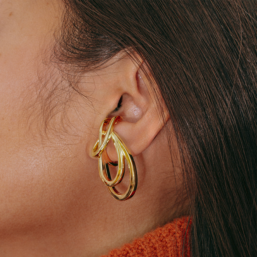 TRIPLE LOOP EARRING