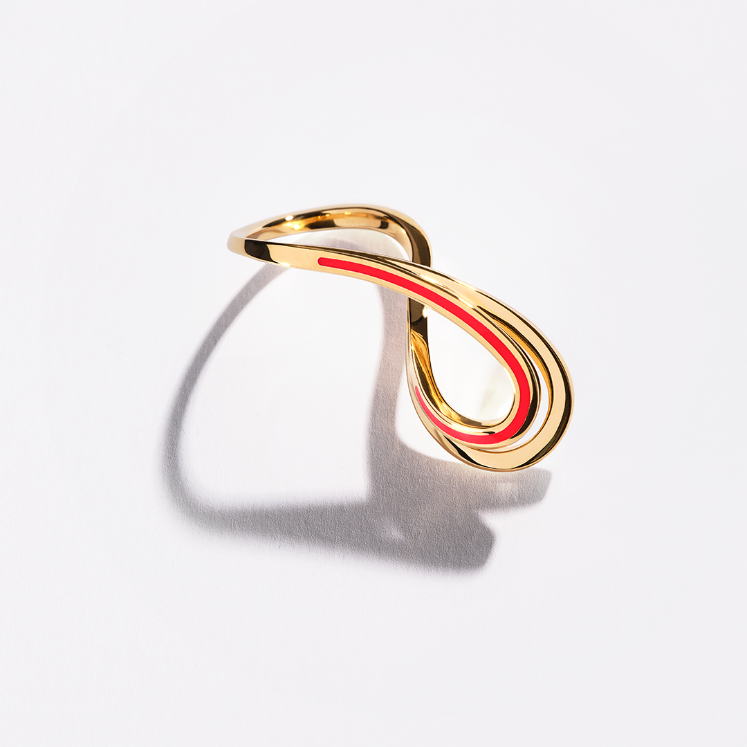 BAGUE DOUBLE KIRA - RED LINE