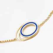 DOUBLE ITO STRAP / BLUE LACQUERED